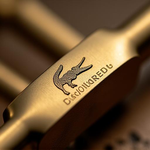 カイマンのロゴが入った特製の純真鍮製金具