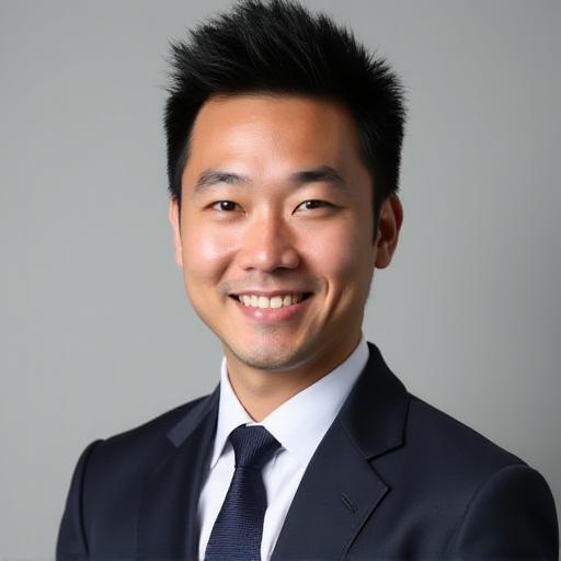 リードスタイリスト、田中健司のプロフェッショナルな顔写真